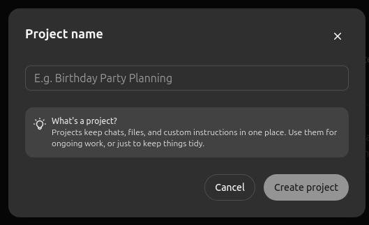 Create a project